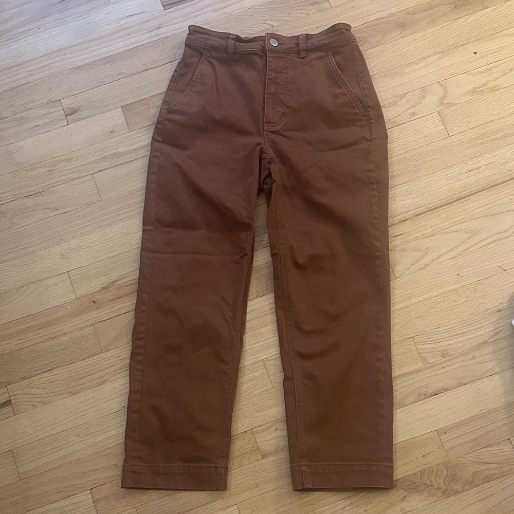 Everlane Women's Cropped Pants in Brown